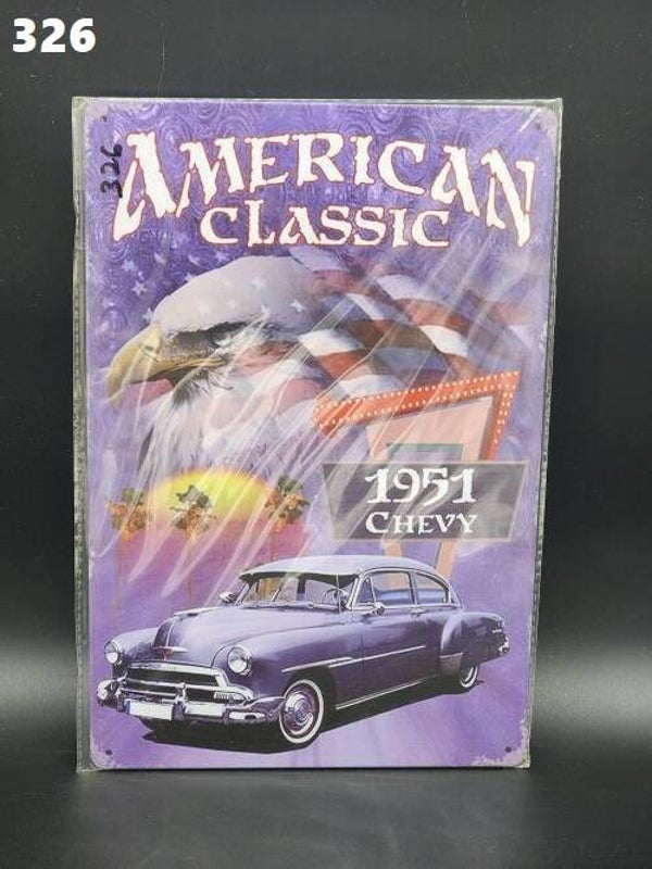 Tin Sign 326 - American Classic 1951 Chevy