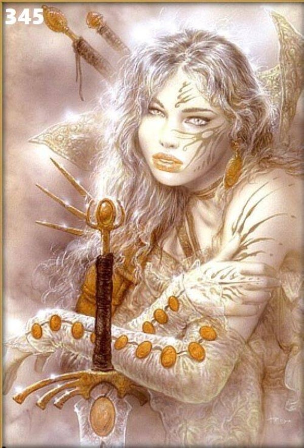Tin Sign 345 - Luis Royo  Warrior Woman