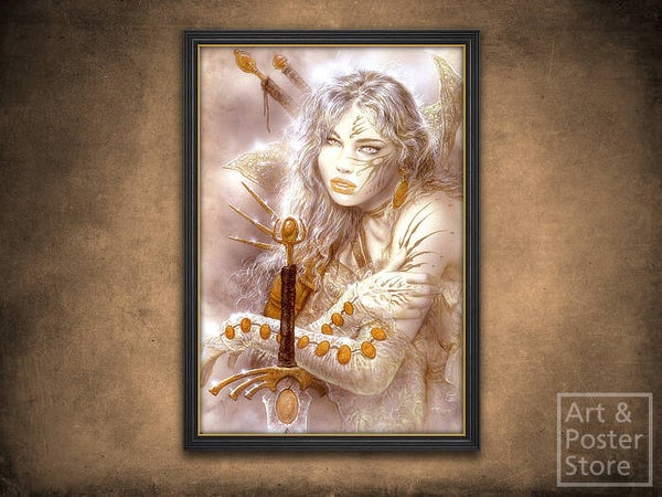 Tin Sign 345 - Luis Royo  Warrior Woman