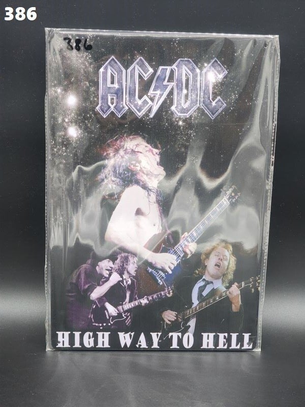 Tin Sign 386 - AC/DC HIghway To Hell Live At Donington