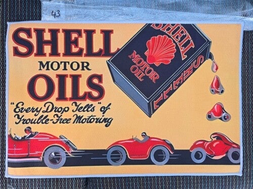 Mat 43 - Shell Motor Oils Every Drop Tells Of Trouble-Free Motoring