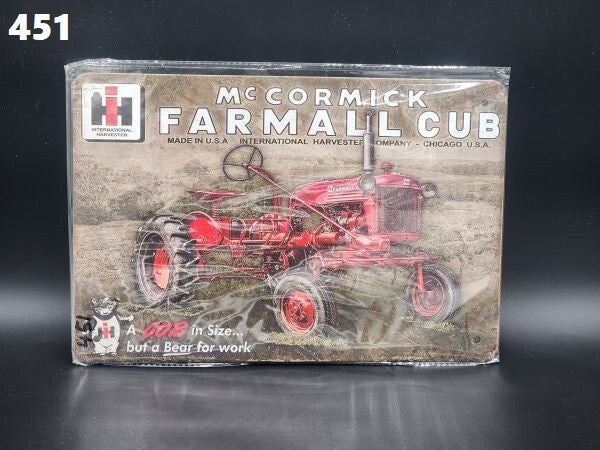 Tin Sign 451 - McCormick Farmall Cub