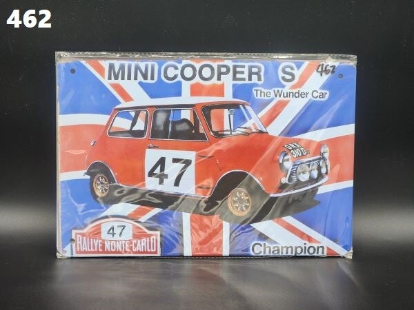 Tin Sign 462 - Mini Cooper The Wunder Car