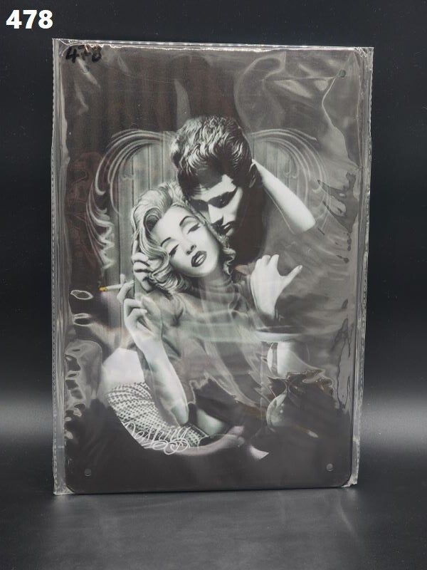 Tin Sign 478 - Marilyn Monroe & James Dean