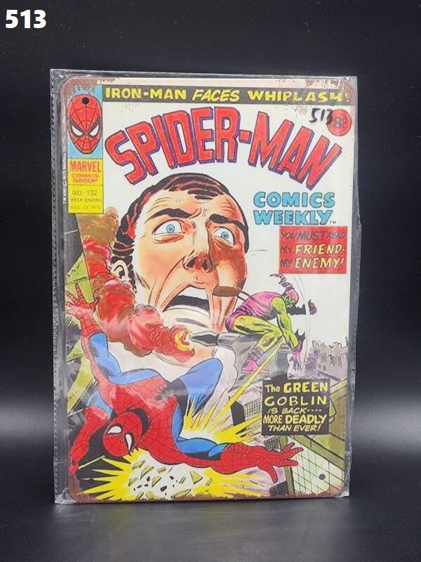 Tin Sign 513 - Spider-Man Comics Weekly