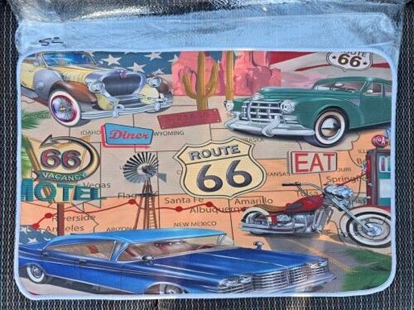 Mat 52 - Route 66 W/Classic Cars