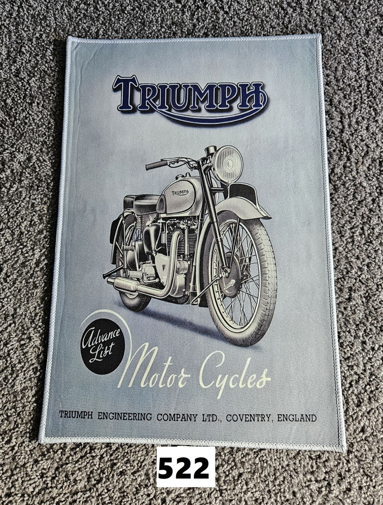 Mat 522 - Triumph Advanced List Motor Cycles