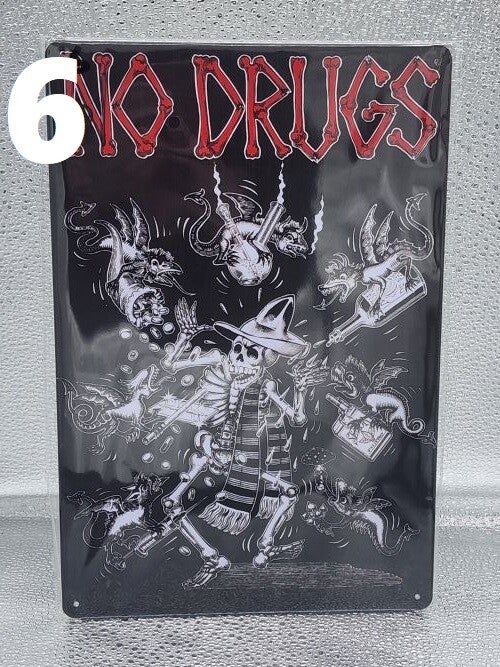 Tin Sign 6 - No Drugs