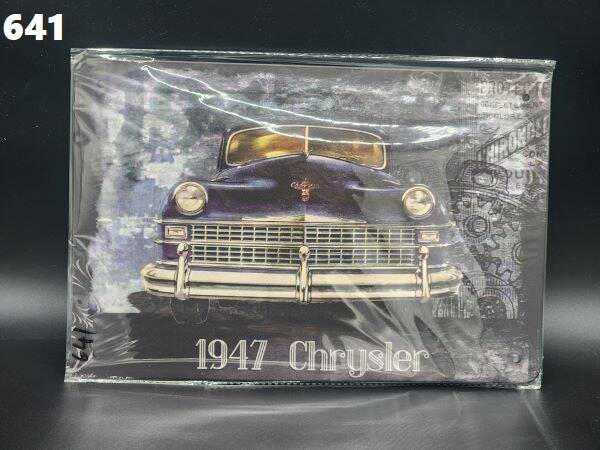 Tin Sign  641 - 1947 Chrysler