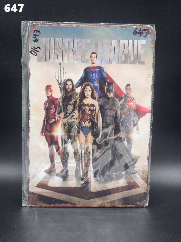 Tin Sign 647 - Justice League