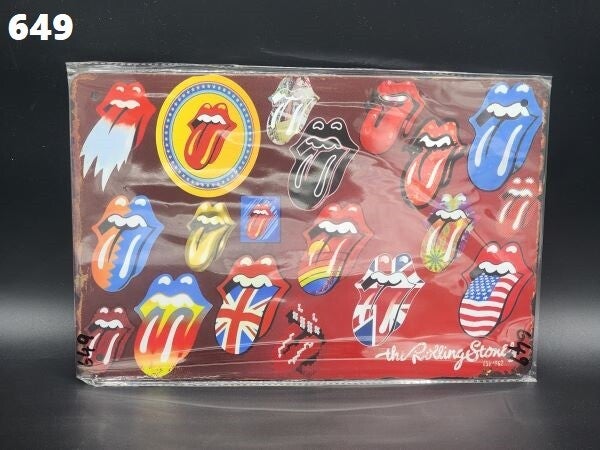 Tin Sign 649 - The Rolling Stones Tongue & Lip Logo