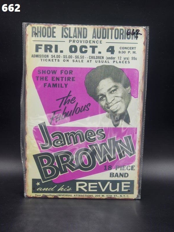 Tin Sign 662 - James Brown