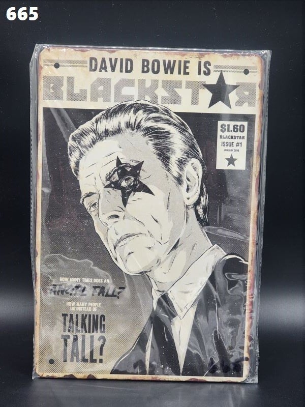 Tin Sign 665 - David Bowie is BlackStar