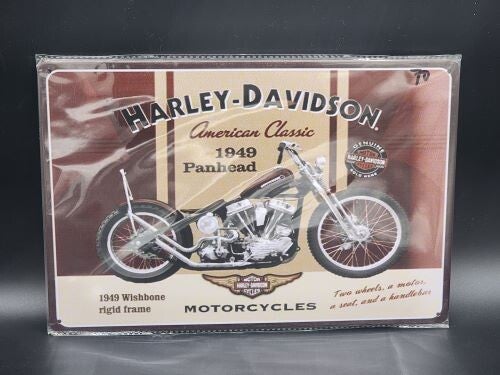 Tin Sign 70 - Harley Davidson American Classic 1949 Panhead