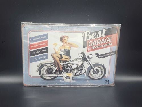 Tin Sign 71 - Best Garage For Motorcycles