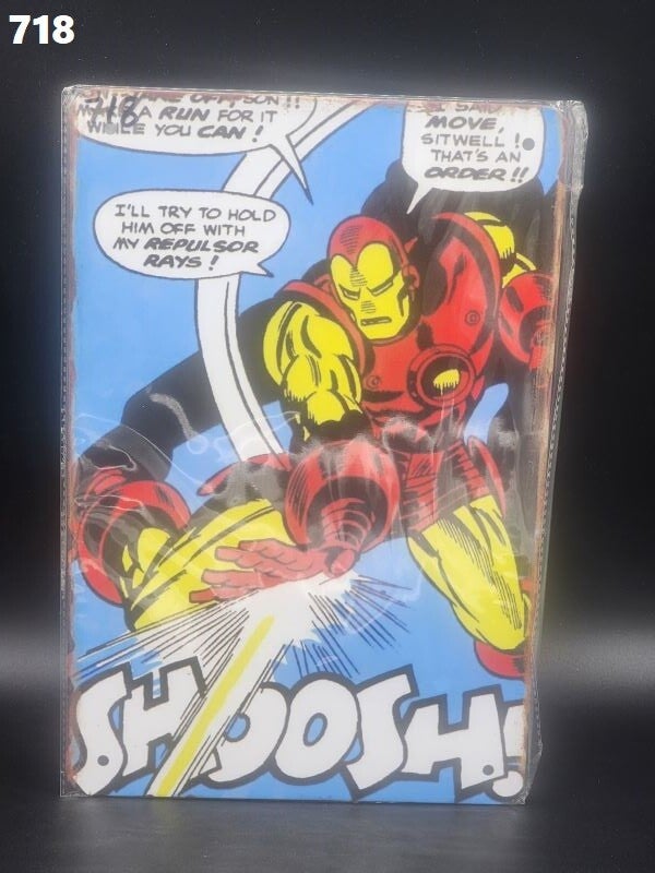 Tin Sign 718 - Iron Man Shoosh!