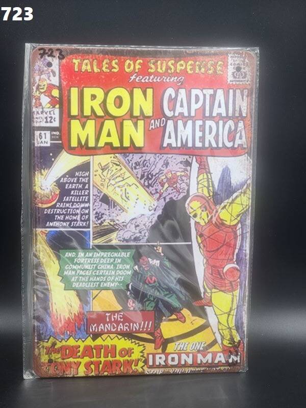 Tin Sign 723 - Iron Man and Captain America