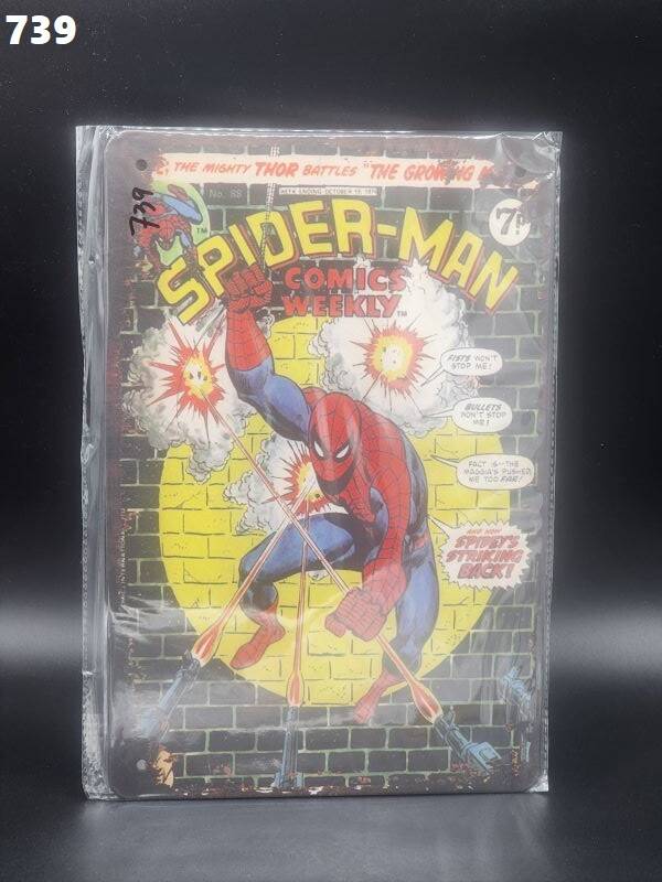 Tin Sign 739 - Spiderman Comic Weekly