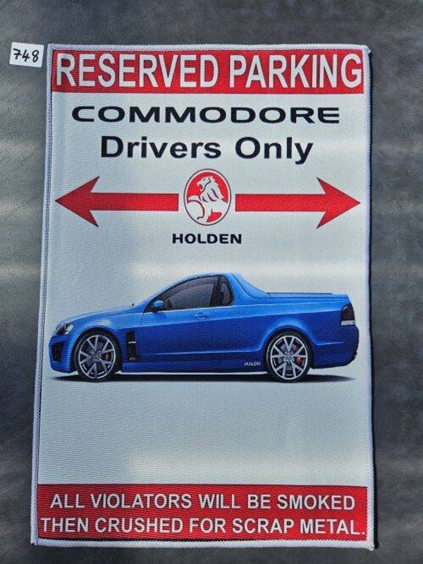 Mat 748 - Reserved Parking Commodore Driver's Only