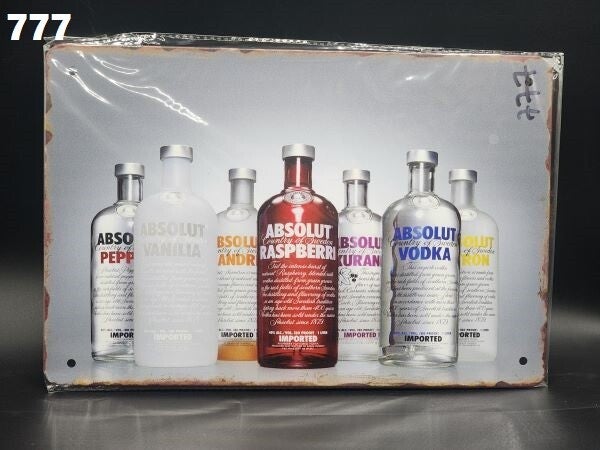 Tin Sign 777 - Absolut Vodka