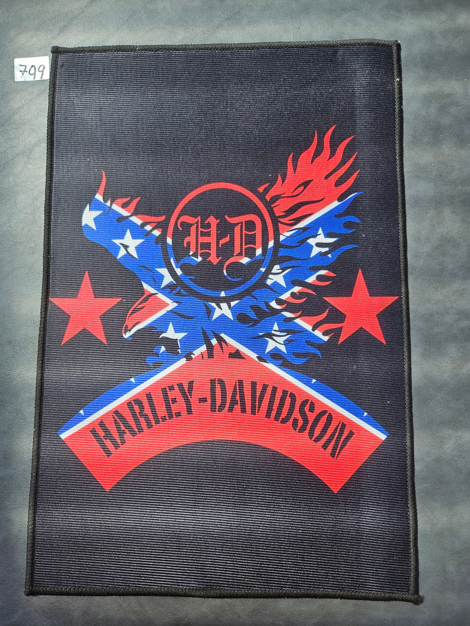 Mat 799 - Harley Davidson Flag Eagle