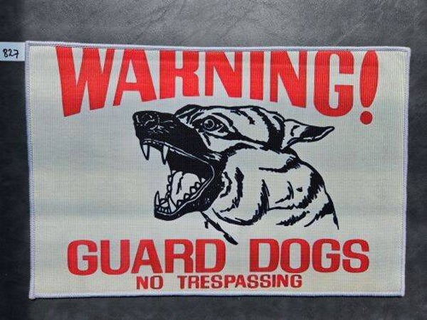 Mat 827 - Warning Guard Dogs