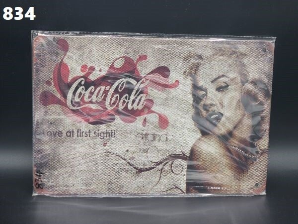 Tin Sign 834 - Marilyn Coca-Cola Love At First Sight
