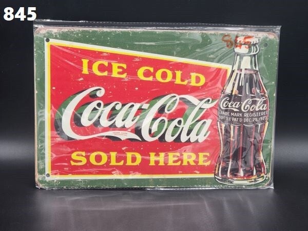 Tin Sign 845 - Ice Cold Coca Cola