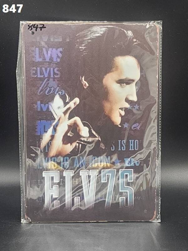 Tin Sign 847 - Elvis Presley Is An Icon