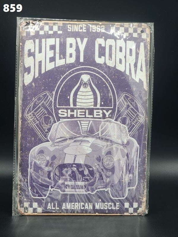 Tin Sign 859 - Since 1962 Shelby Cobra
