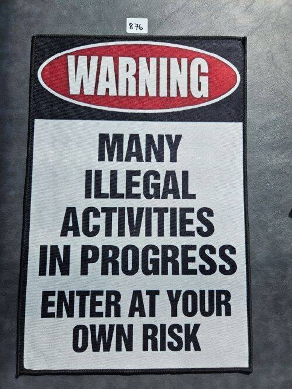 Mat 876 - Warning! Many Illegal.....
