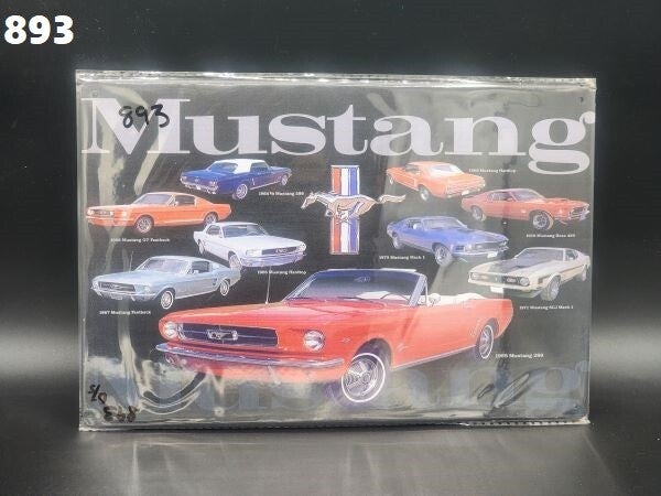 Tin Sign 893 - Mustang 1964/1968/1969/1966/1967/1971/1965