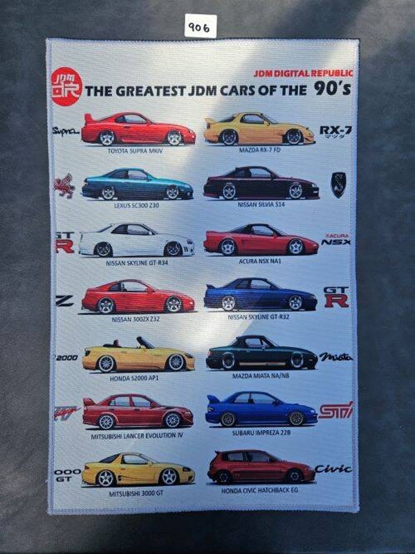 Mat 906 - The Greatest JDM Cars of The 90's