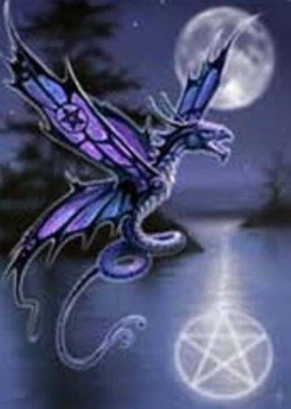 Tin Sign 909 - Anne Stokes Dragonfly