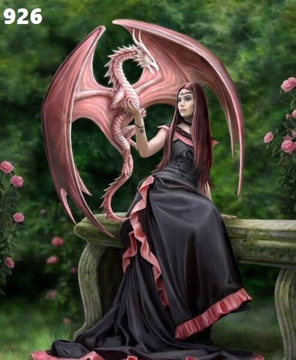 Tin Sign 926 - Anne Stokes Elegant Dragon