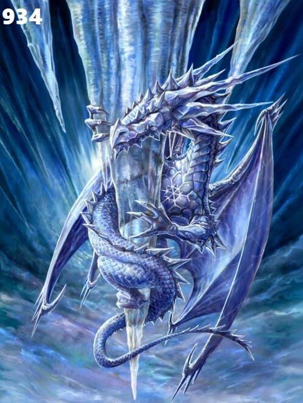 Tin Sign 934 - Anne Stokes Ice Dragon