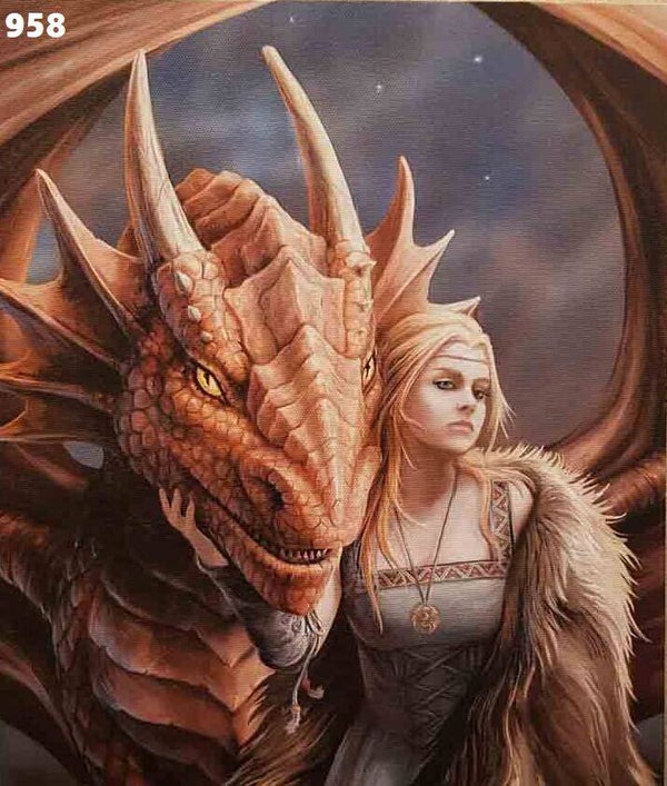 Tin Sign 958 - Anne Stokes Friend Or Foe