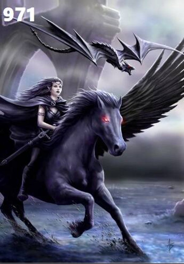 Tin Sign 971 - Anne Stokes Realm Of Darkness