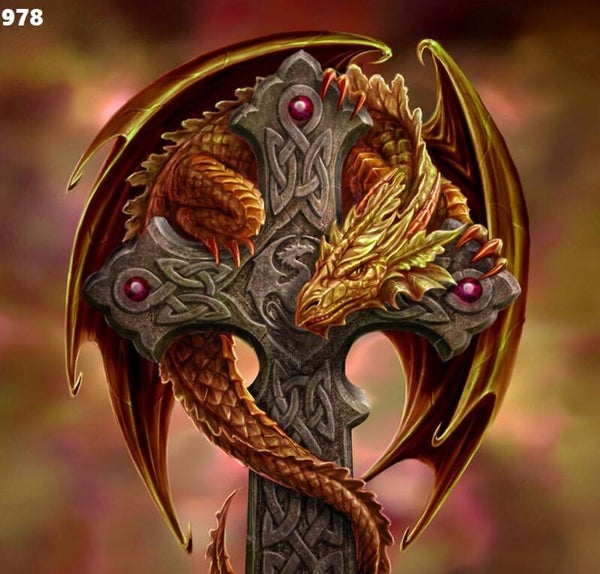 Tin Sign 978 - Anne Stokes Woodland Guardian