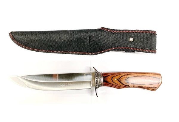 Hunting Knife Columbia W/Wooden Handle - AH207