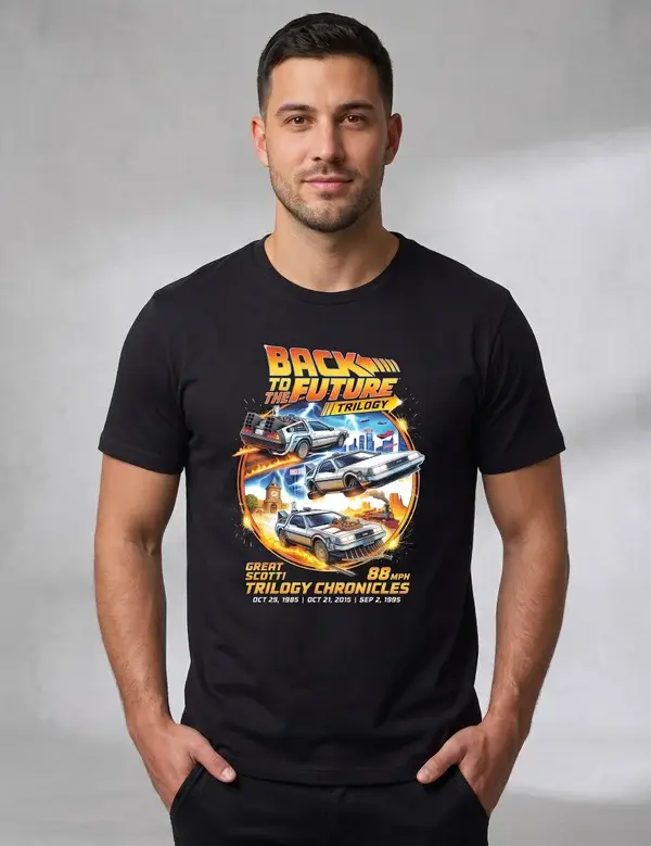 Back To The Future Trilogy - T-Shirt Regular 140gsm