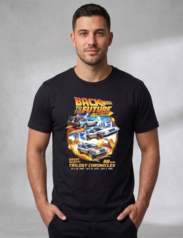 Back To The Future Trilogy - Men's T-Shirt Regular 140gsm