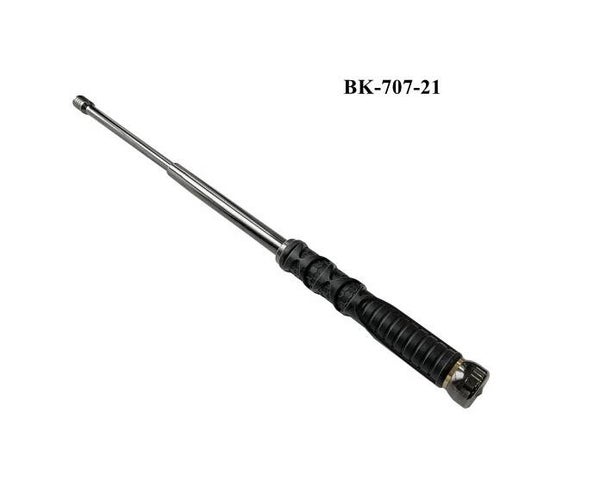 Baton/Dog Bite Stick Silver Rubber Grip - BK-707-21