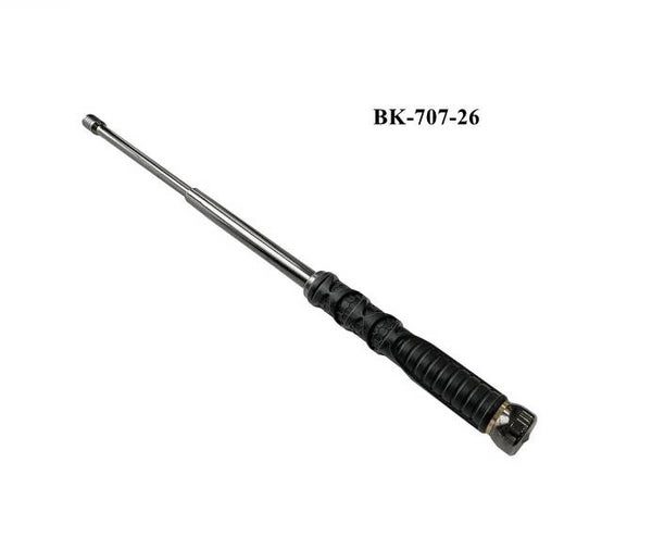 Baton/Dog Bite Stick Silver Rubber Grip - BK-707-26