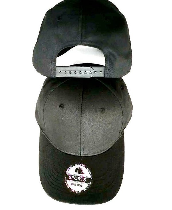 Baseball Cap Plain Black - 1829