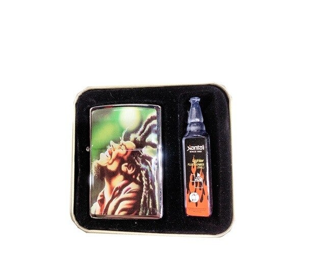 Zippo Style Lighter Set - Bob Marley J
