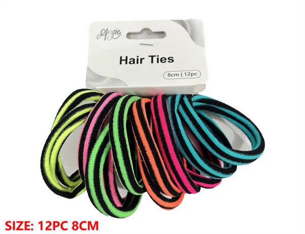 Hair Ties Angie Mixed 12pcs - CA03249