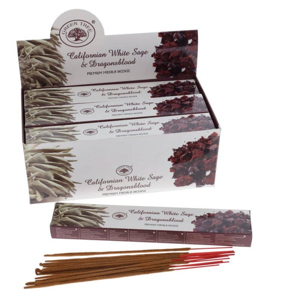 Incense: Green Tree Californian White Sage & Dragon's Blood 15gm