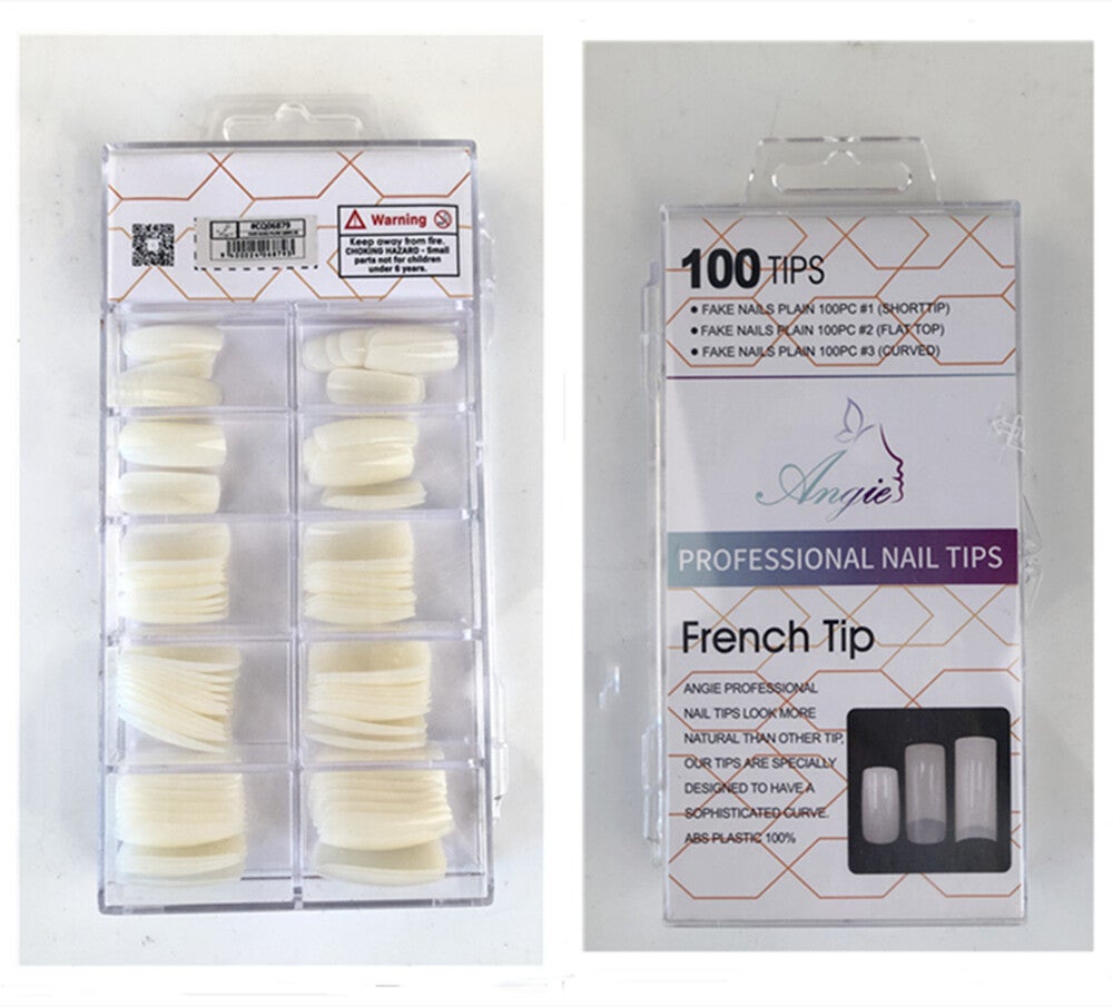 Fake Nails French Tip 100pcs - CQ6879