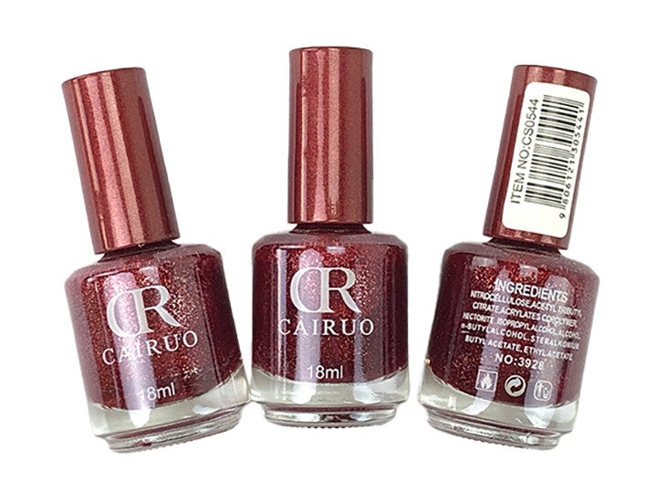 Nail Polish Glitter Powder Red #4 - CS0544